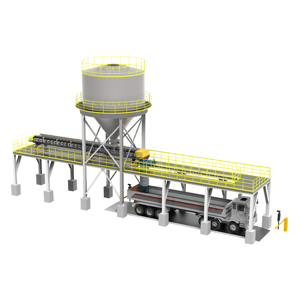 骨料免移車自動裝車系統