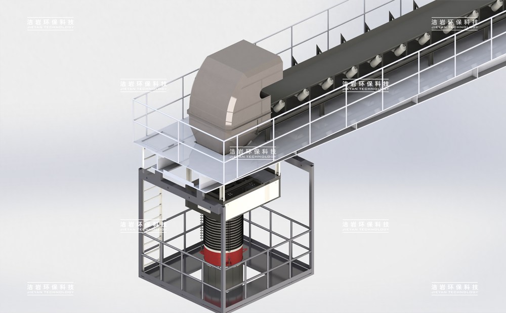 港口砂石骨料裝船散裝機伸縮溜筒